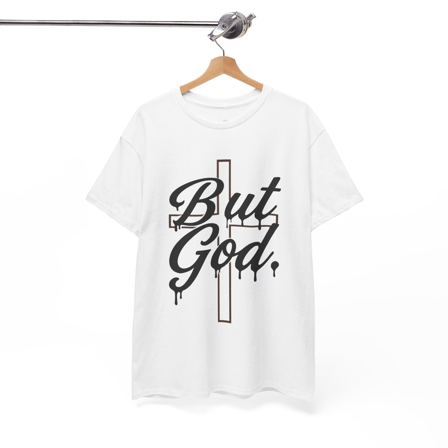 Christian T-Shirt "But God" Cross Graphic Tee — Inspirational Faith Shirt