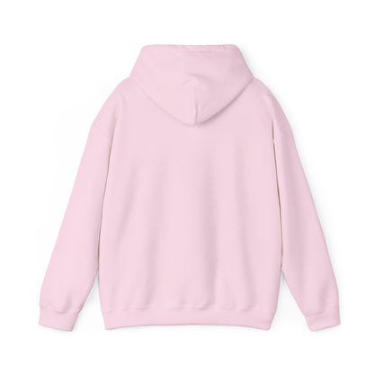Saved by Grace Hoodie — Christian Faith Pullover in Pink Collegiate Script