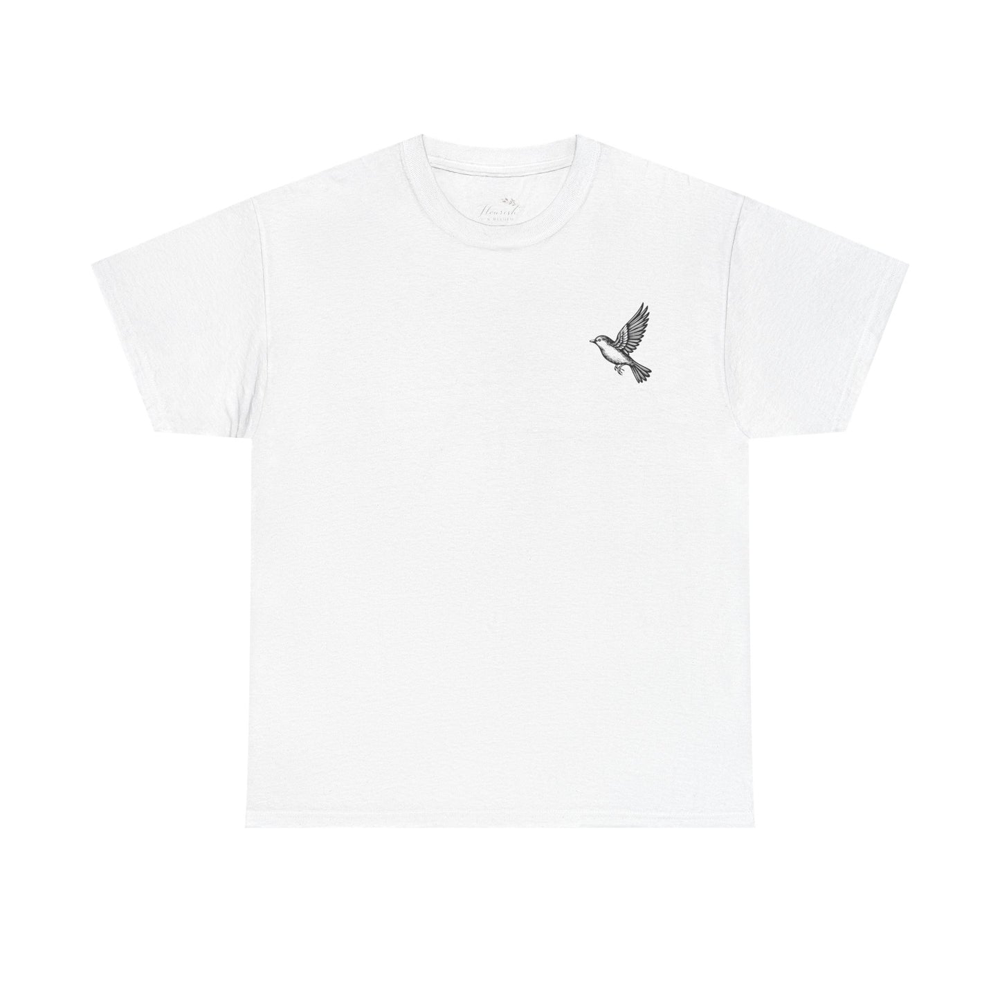 T-Shirt — "I Am With You Always" Hummingbird Floral Comfort Tee