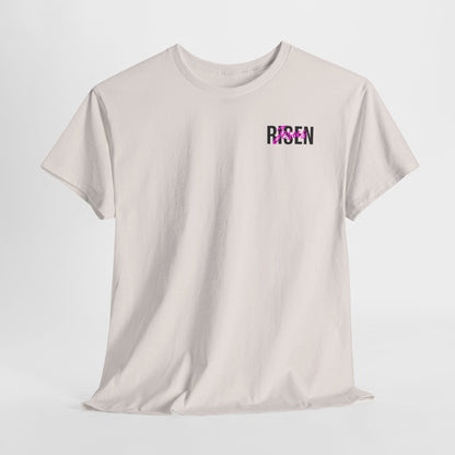 Christian 'Risen' PINK T-Shirt — Jesus Crown of Thorns Resurrection Tee