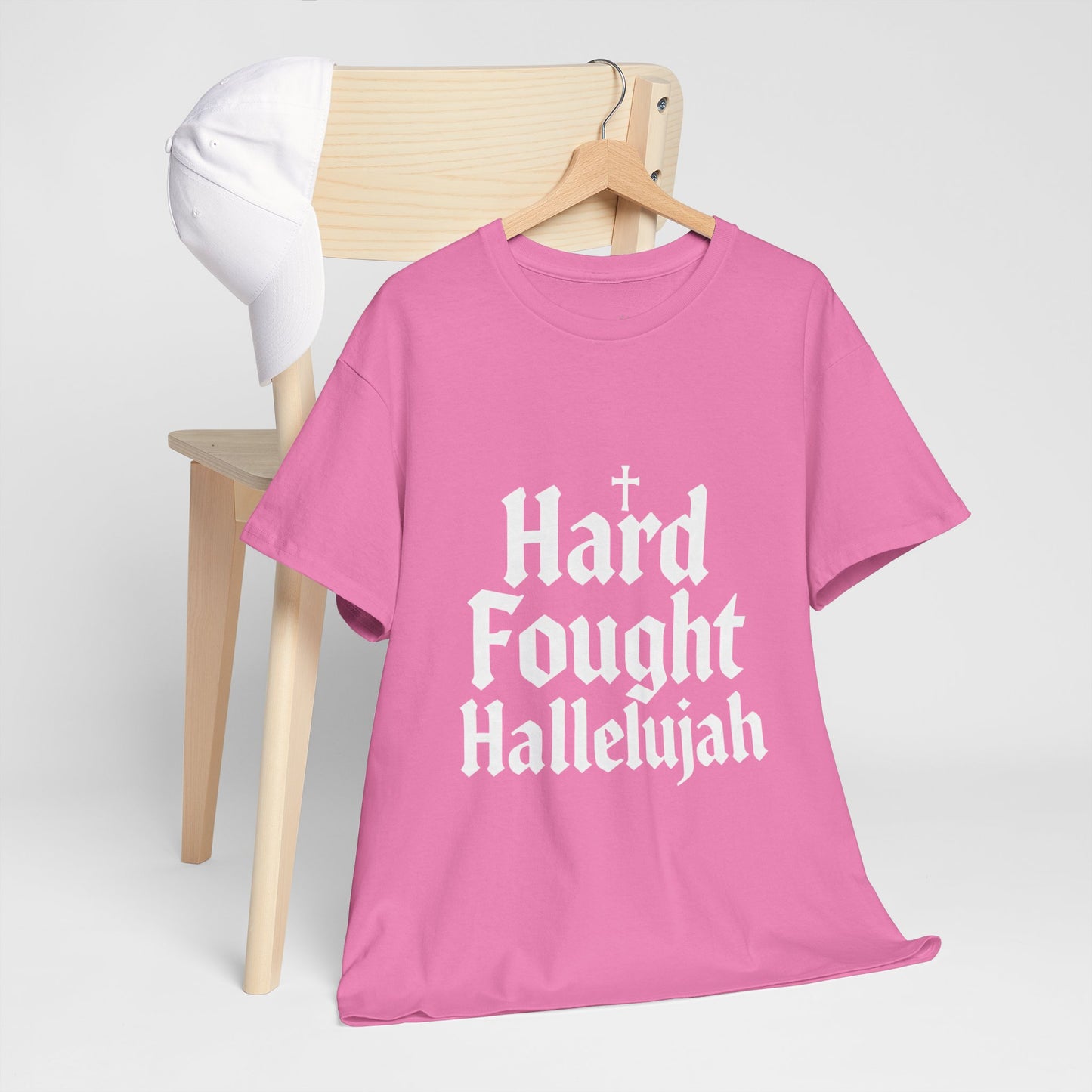 Hard Fought Hallelujah Tee – Christian Inspirational Gospel T-Shirtb (UNISEX)