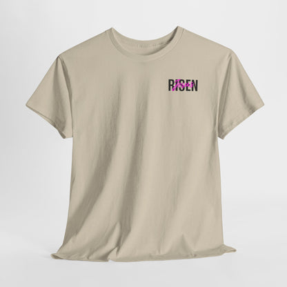 Christian 'Risen' PINK T-Shirt — Jesus Crown of Thorns Resurrection Tee