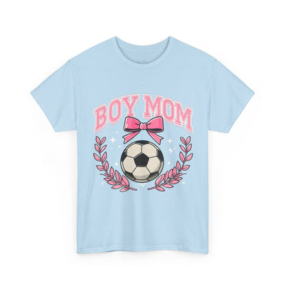 Boy Mom T-Shirt — Pink Laurel Bow