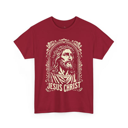 Jesus Christ Front Graphic Tee - Vintage Ornate T-Shirt
