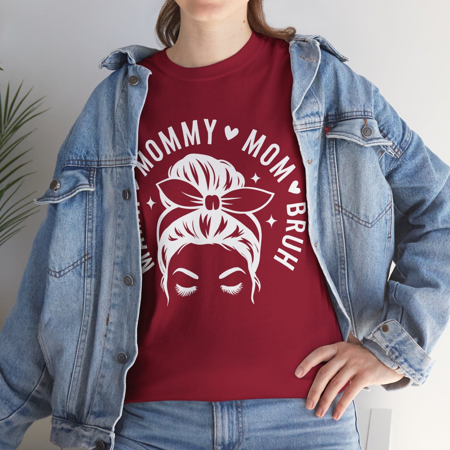 Mommy Mom Bruh T-Shirt – Messy Bun Mama Graphic Tee