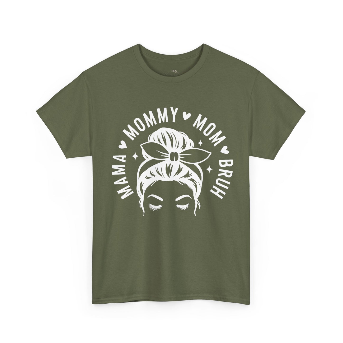 Mommy Mom Bruh T-Shirt – Messy Bun Mama Graphic Tee