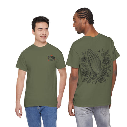 Prayer Hands T-Shirt — Pray Without Ceasing Graphic Unisex Tee