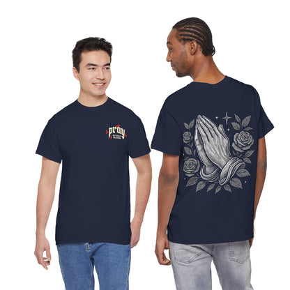 Prayer Hands T-Shirt — Pray Without Ceasing Graphic Unisex Tee