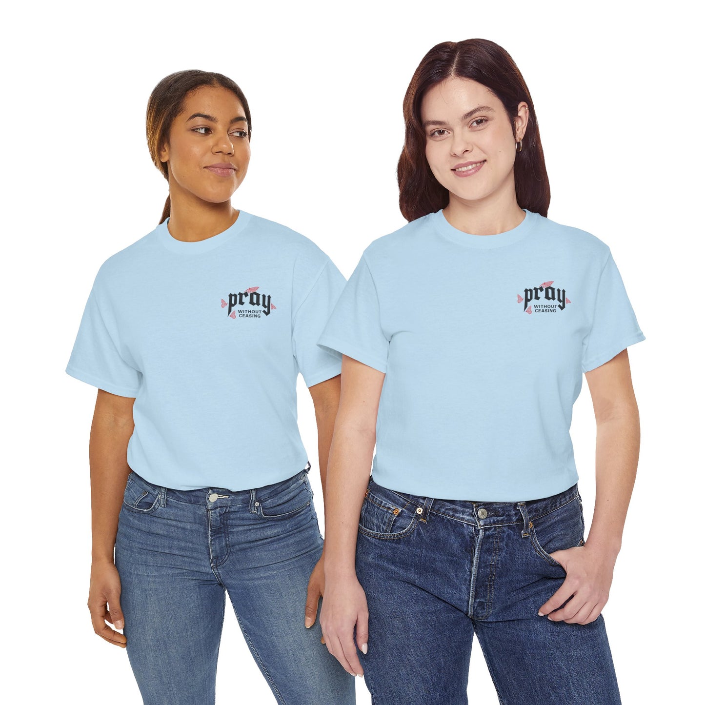Prayer Hands T-Shirt — Pray Without Ceasing Graphic Unisex Tee