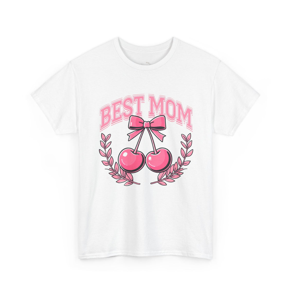 Best Mom Cherry Tee — Cute Pink Mother's Day T-Shirt