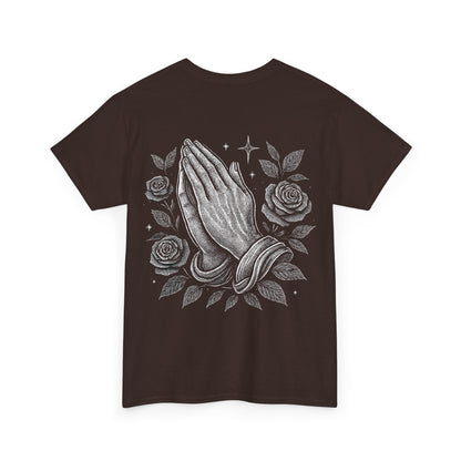 Prayer Hands T-Shirt — Pray Without Ceasing Graphic Unisex Tee