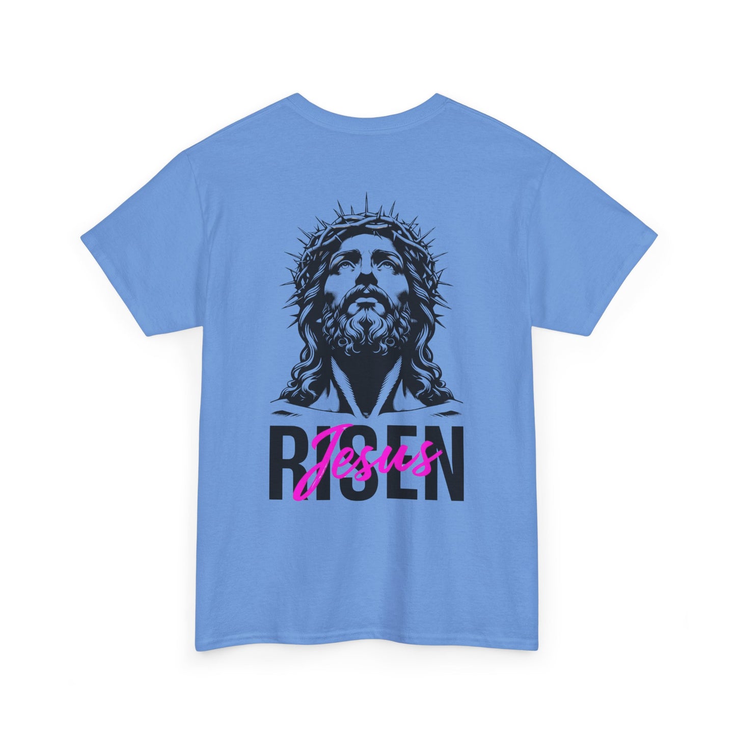 Christian 'Risen' PINK T-Shirt — Jesus Crown of Thorns Resurrection Tee