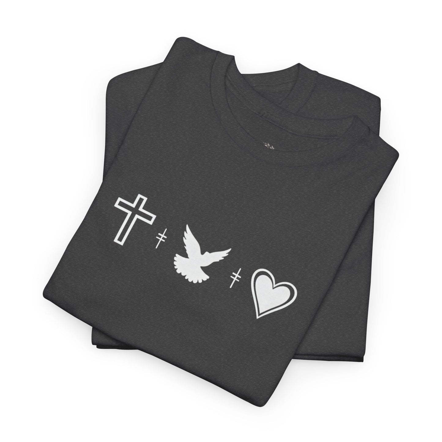 Worship Tee — "I Was Built to Worship" Christian Cross + Dove + Heart T‑Shirt
