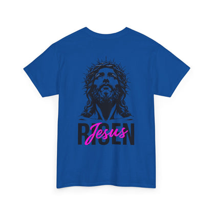 Christian 'Risen' PINK T-Shirt — Jesus Crown of Thorns Resurrection Tee