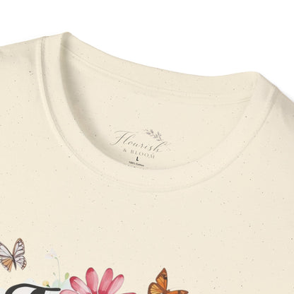 Jesus Loves You Floral T-Shirt — Christian Faith Inspirational Tee