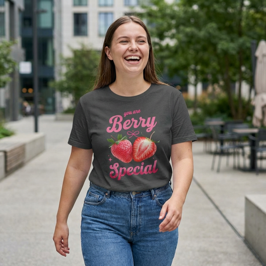 T-Shirt — "You Are Berry Special" Strawberry Graphic Tee