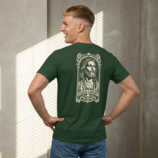 Jesus Christ Graphic Tee — Vintage Jesus Portrait T-Shirt