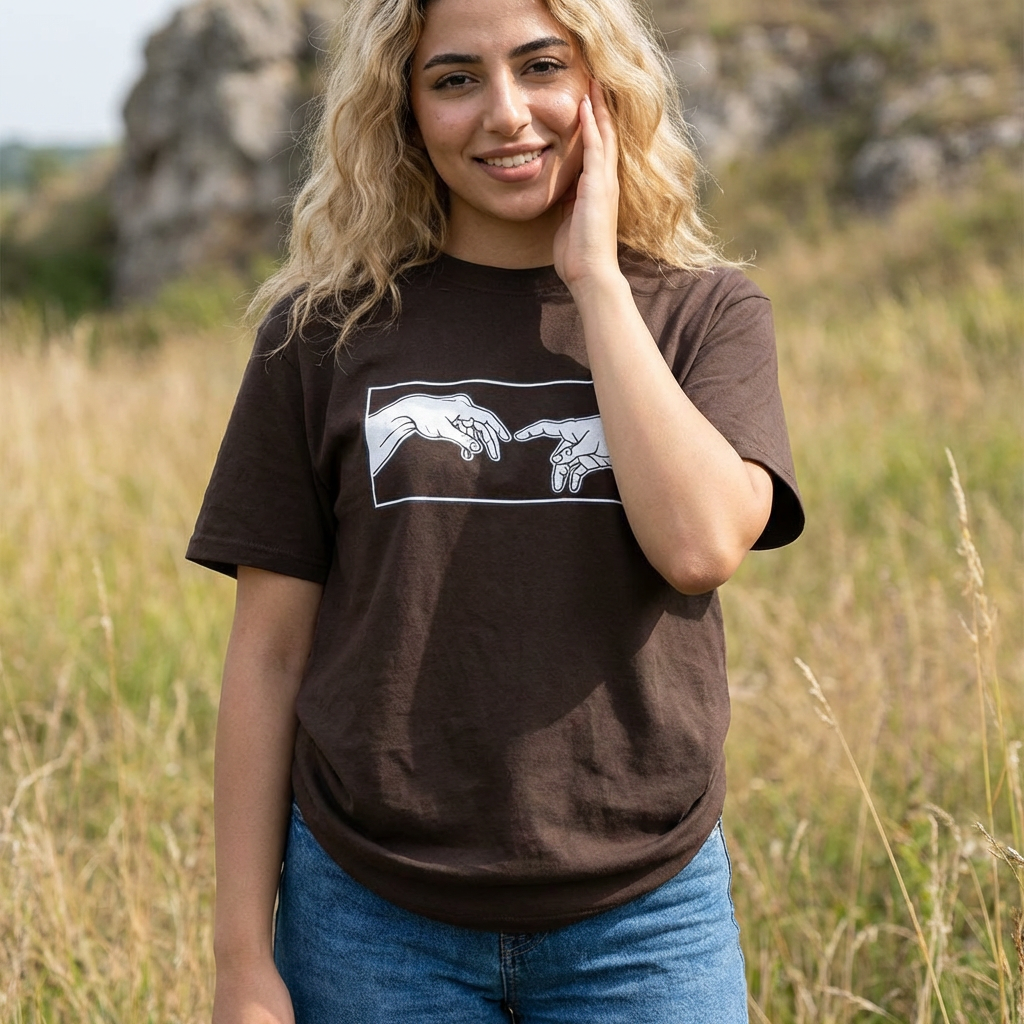 T-Shirt — "Reaching the Lost" Hands Graphic Tee (Unisex)