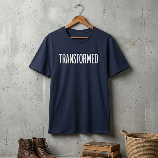 Floral Inspirational 'Transformed' Graphic Tee