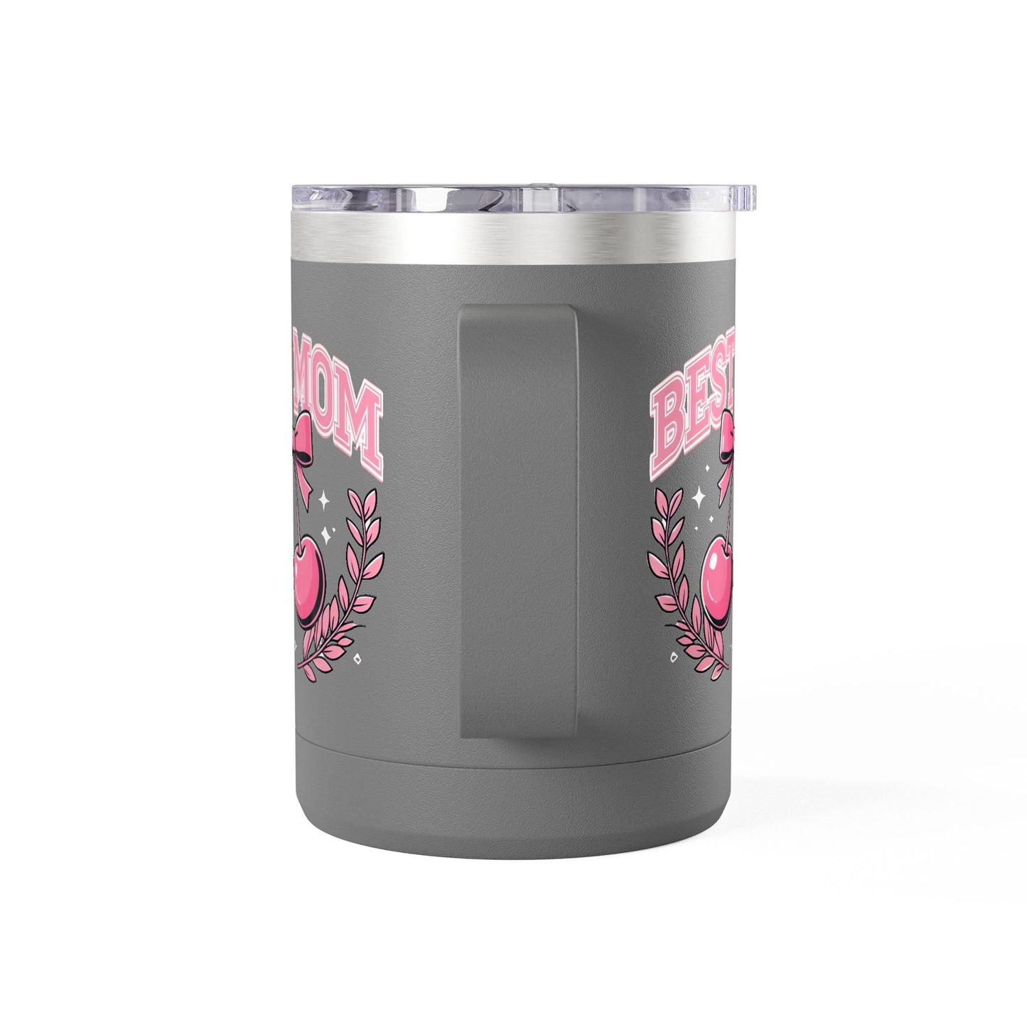 Best Mom Pink Bow & Cherries - 15oz Tumbler