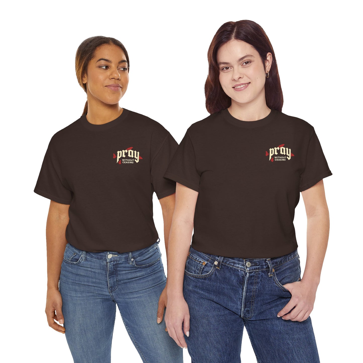 Prayer Hands T-Shirt — Pray Without Ceasing Graphic Unisex Tee
