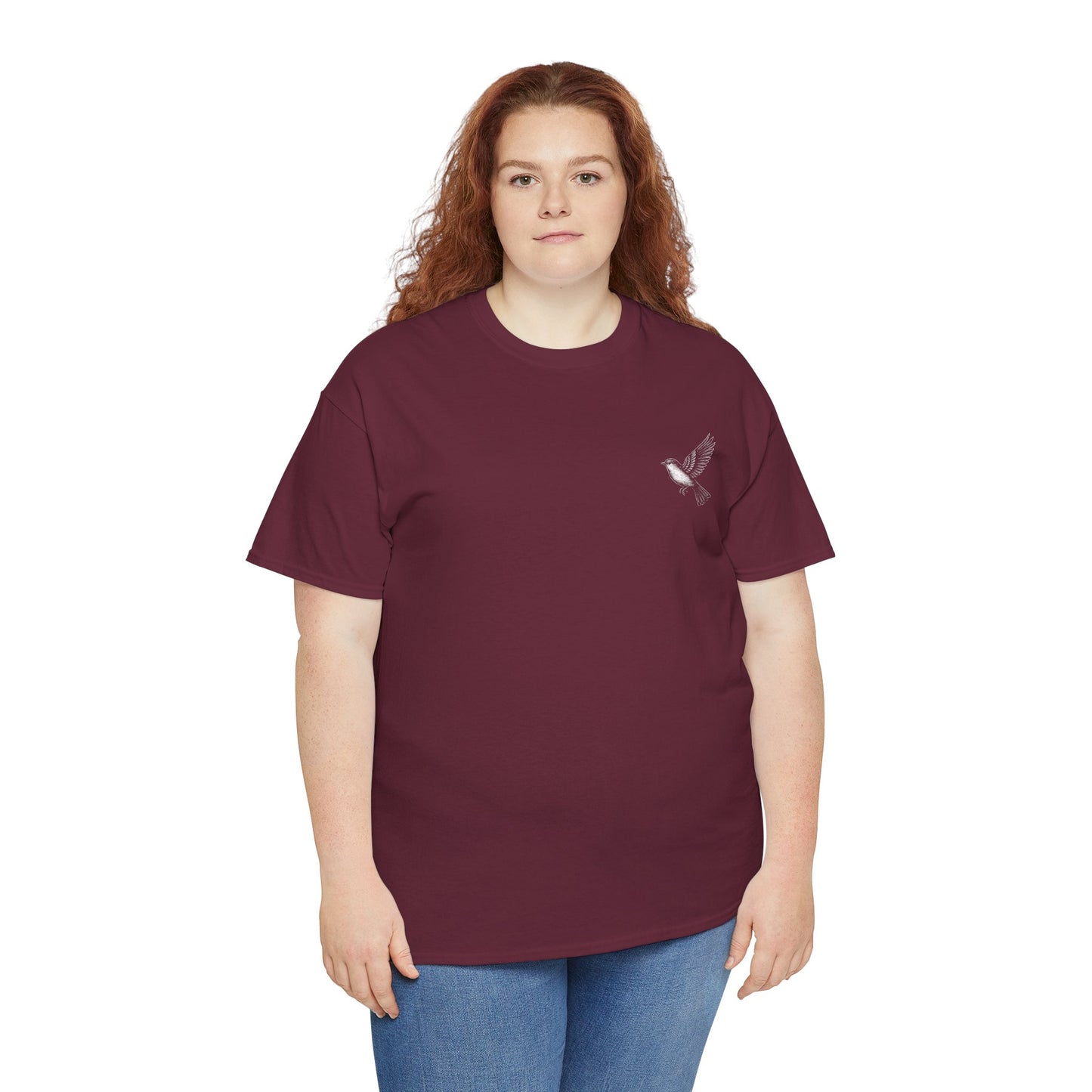 T-Shirt — "I Am With You Always" Hummingbird Floral Comfort Tee