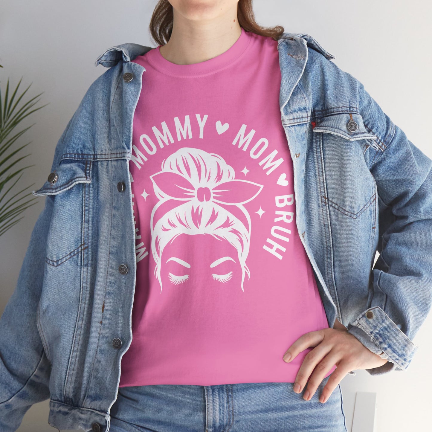 Mommy Mom Bruh T-Shirt – Messy Bun Mama Graphic Tee