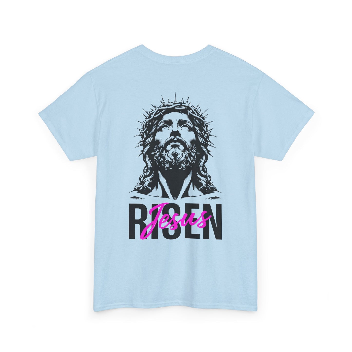 Christian 'Risen' PINK T-Shirt — Jesus Crown of Thorns Resurrection Tee