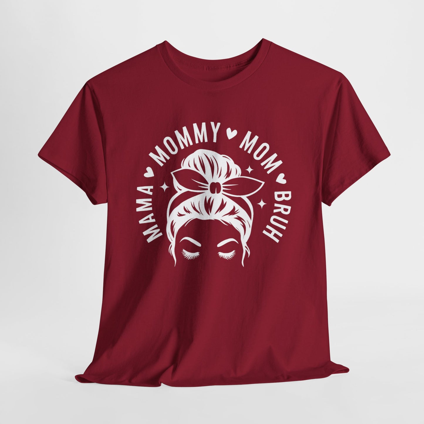 Mommy Mom Bruh T-Shirt – Messy Bun Mama Graphic Tee