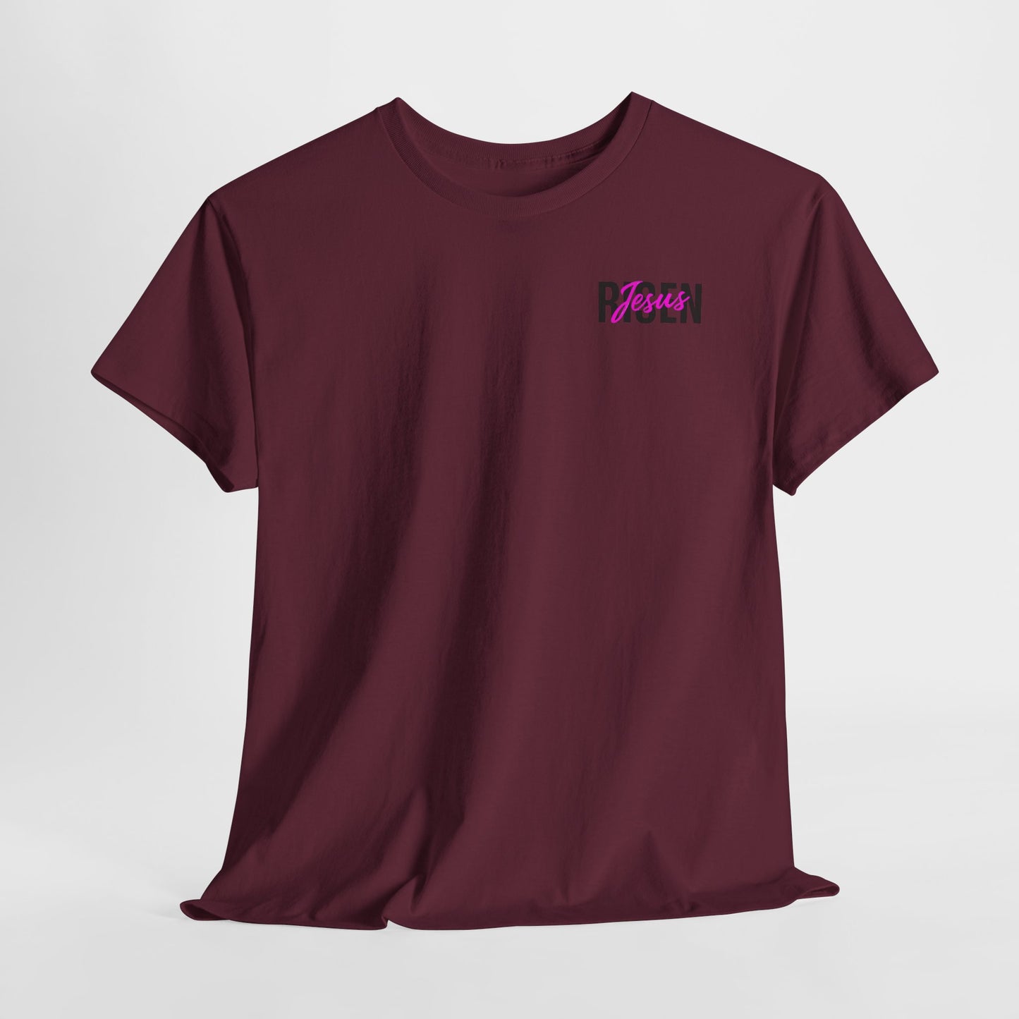 Christian 'Risen' PINK T-Shirt — Jesus Crown of Thorns Resurrection Tee