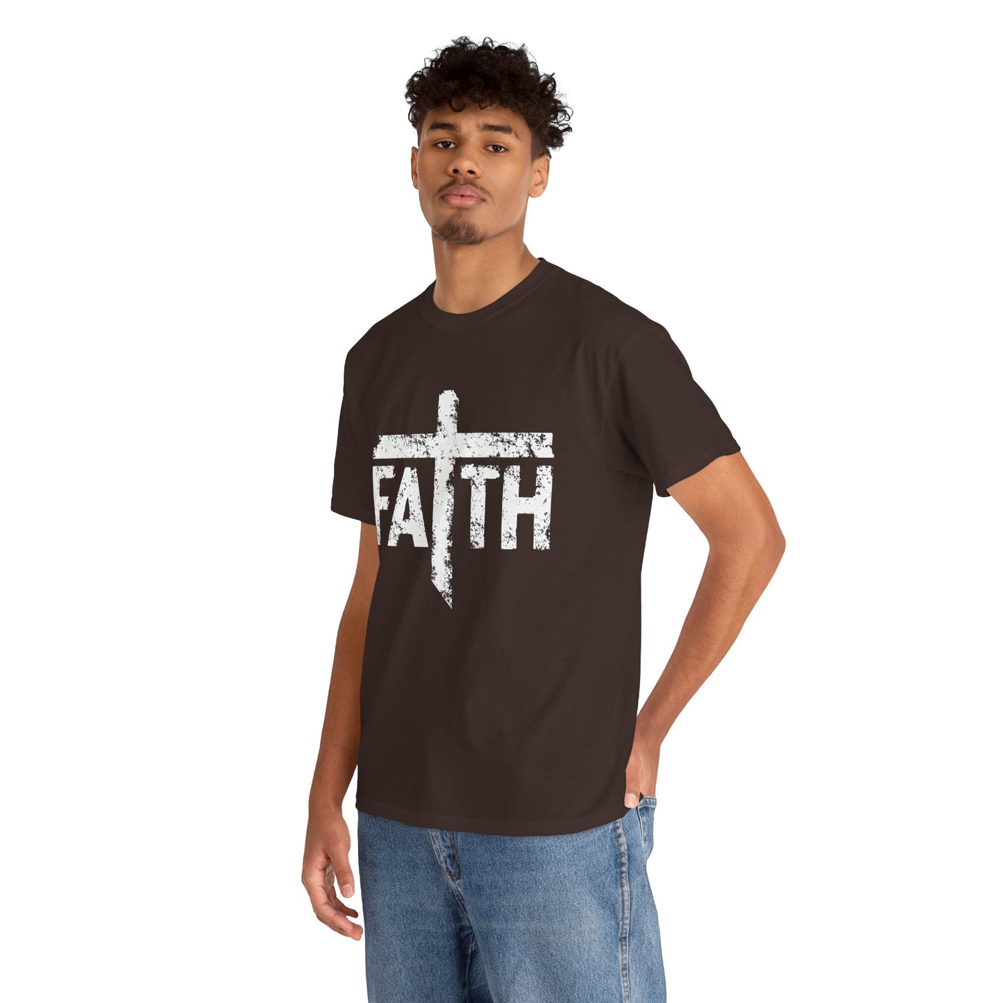 Faith Cross T-Shirt — Christian Inspirational Tee