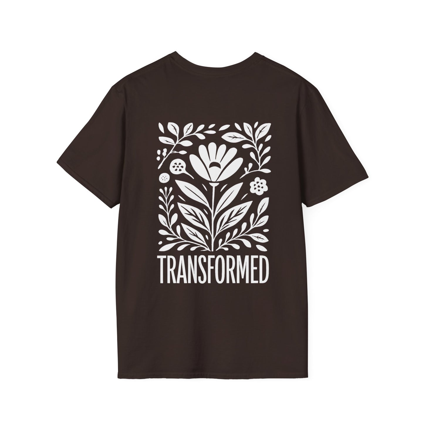 Floral Inspirational 'Transformed' Graphic Tee