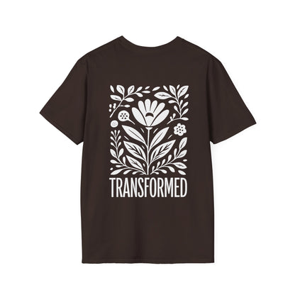 Floral Inspirational 'Transformed' Graphic Tee