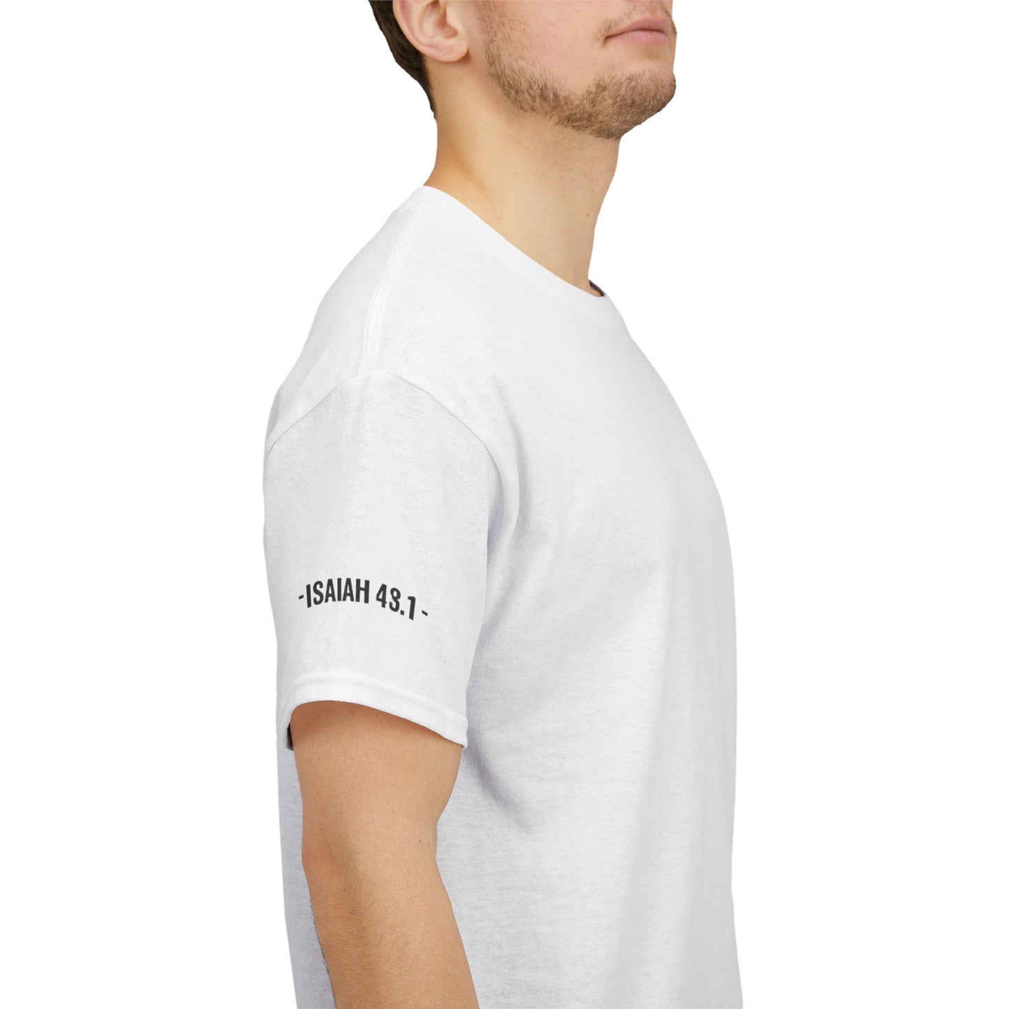 Belong to Christ T-Shirt — Christian Cross Fingerprint Tee (Isaiah 43:1)
