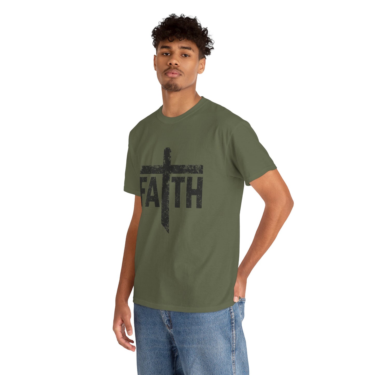 Faith Cross T-Shirt — Christian Inspirational Tee