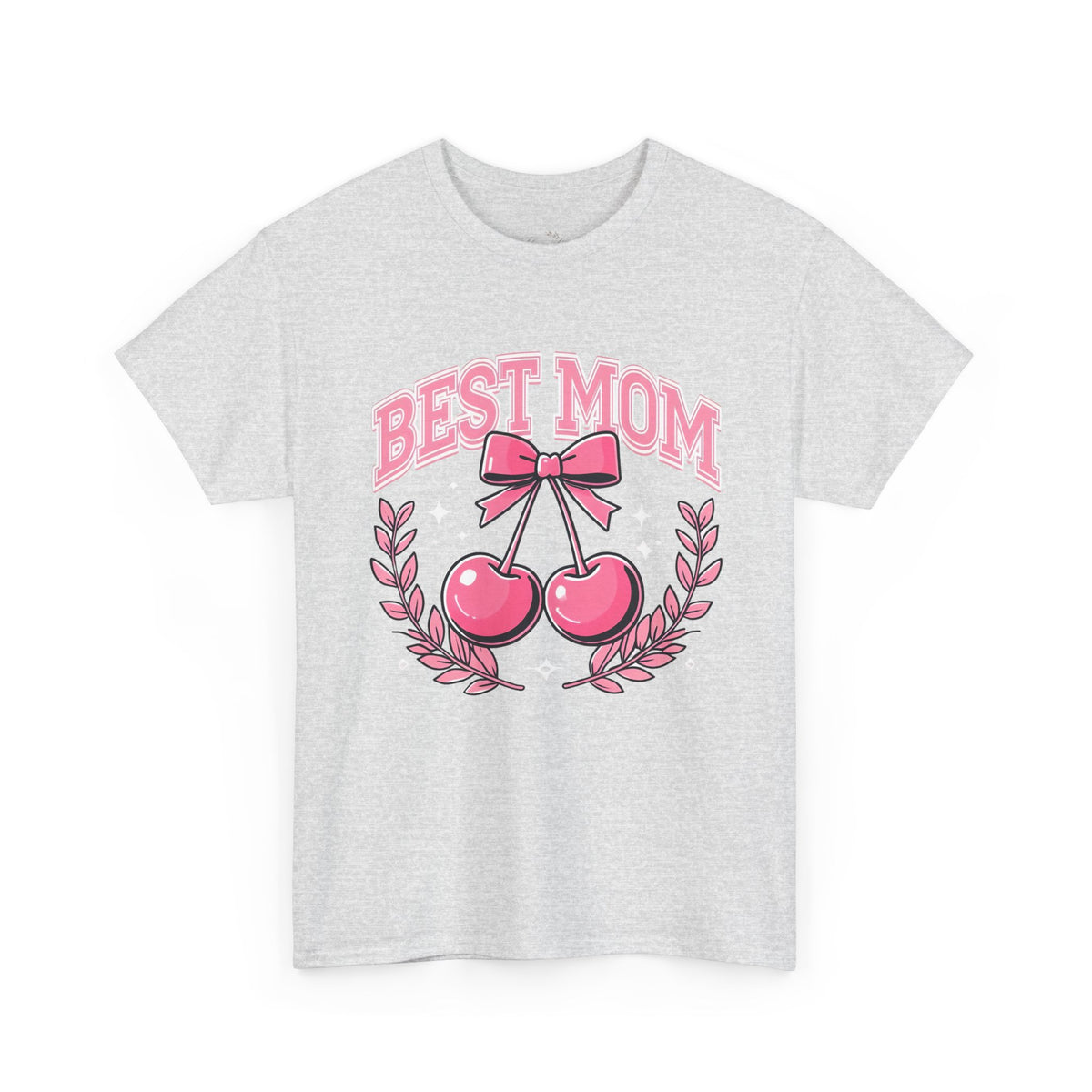 Best Mom Cherry Tee — Cute Pink Mother's Day T-Shirt