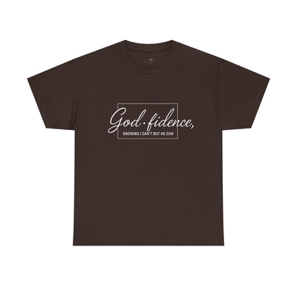 God-fidence Unisex Tee — Inspirational Christian Script T-Shirt