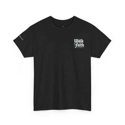Walk by Faith T-Shirt — Christian Verse 2 Corinthians 5:7 Tee