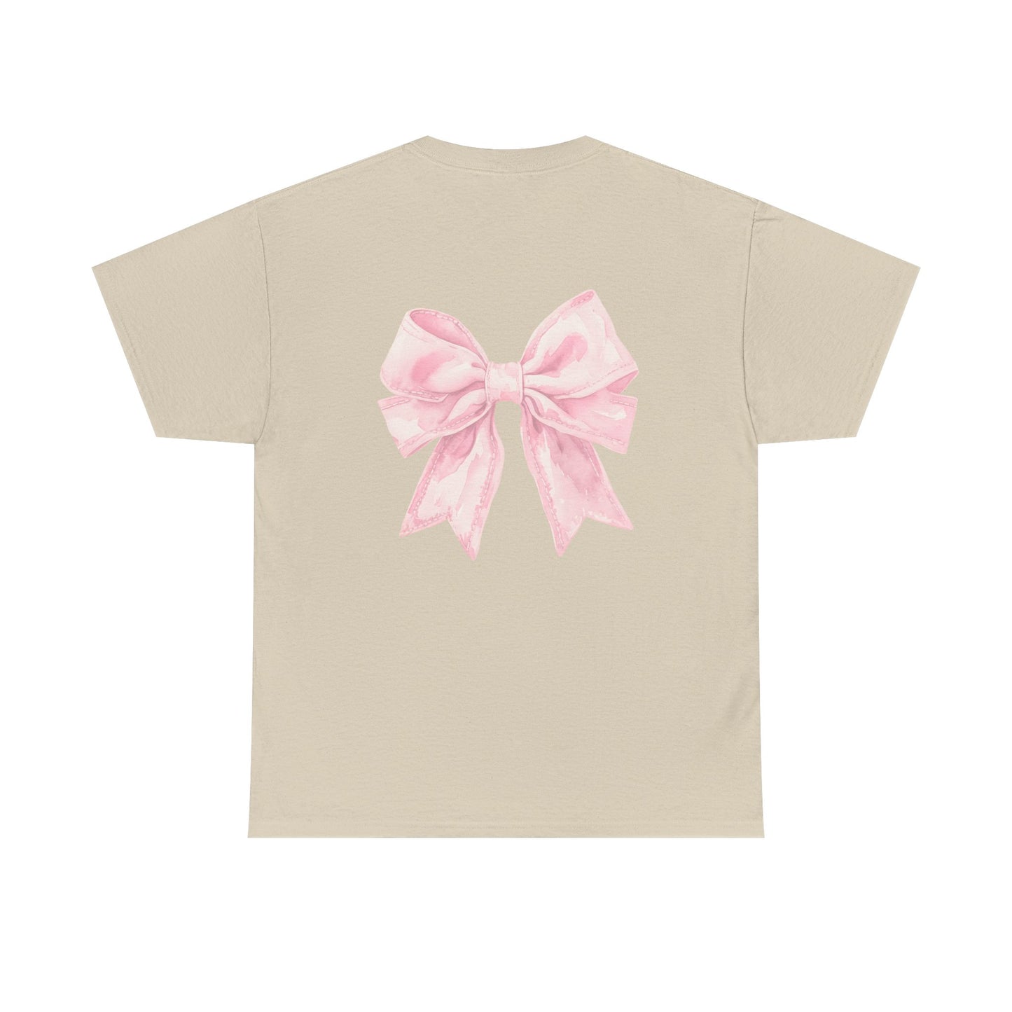 Feeling Bonita Tee — Pink Bow Graphic Cotton T‑Shirt