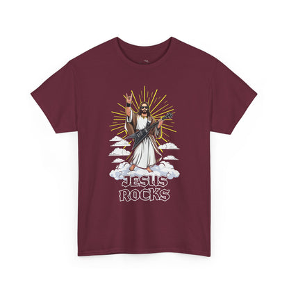 Jesus Rocks T‑Shirt — Rock & Faith Graphic Tee