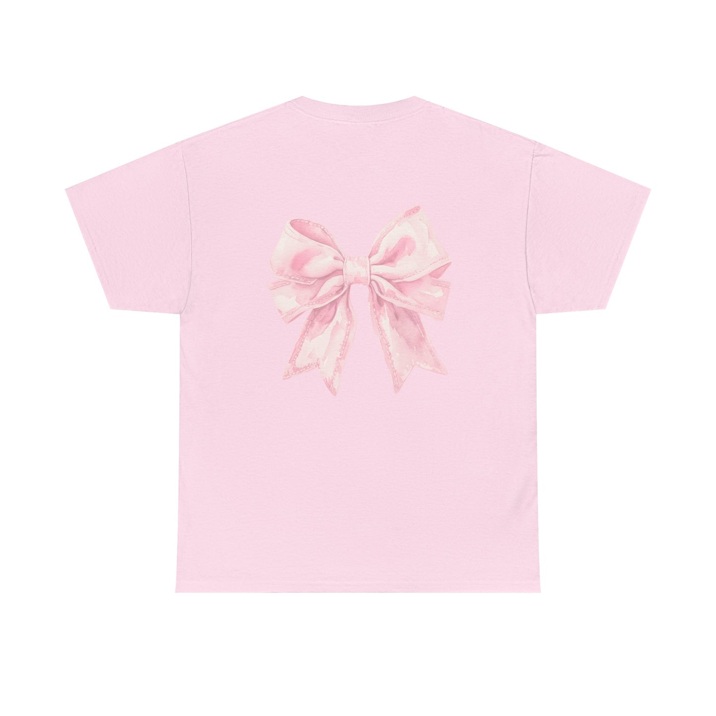 Feeling Bonita Tee — Pink Bow Graphic Cotton T‑Shirt