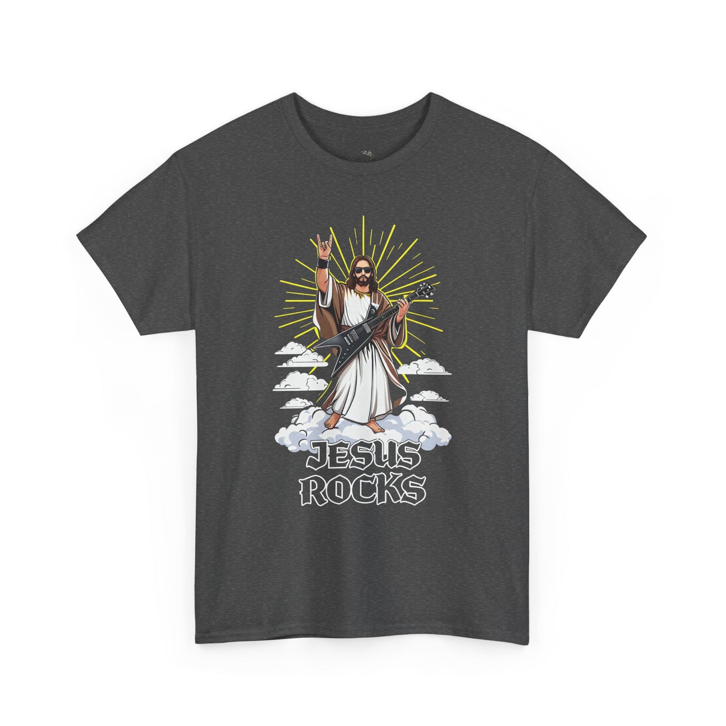 Jesus Rocks T‑Shirt — Rock & Faith Graphic Tee