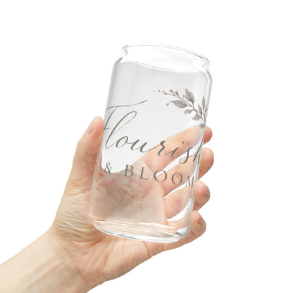 Sipper Glass - Flourish & Bloom Branded (16oz)