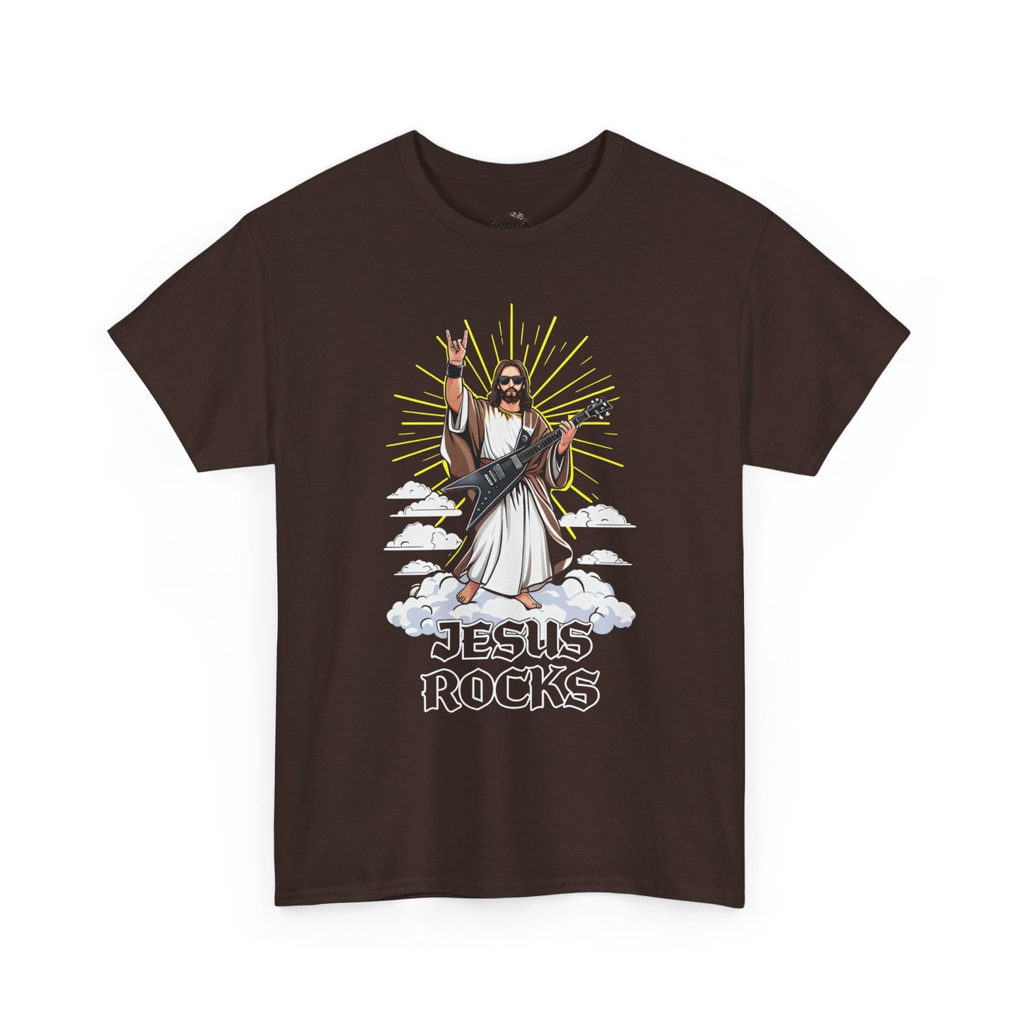 Jesus Rocks T‑Shirt — Rock & Faith Graphic Tee