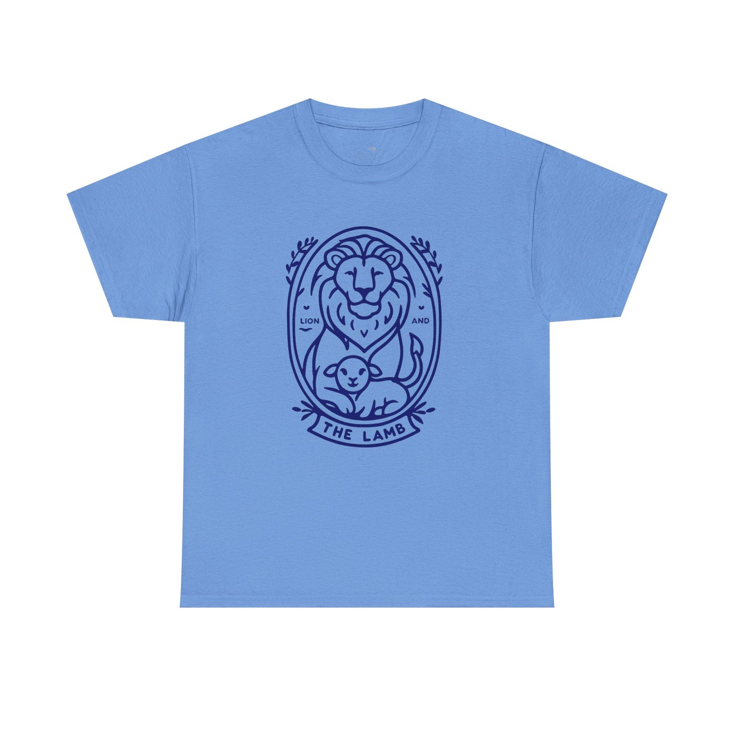 The Lamb Crewneck T‑Shirt — Lion & Lamb Faith Graphic Tee
