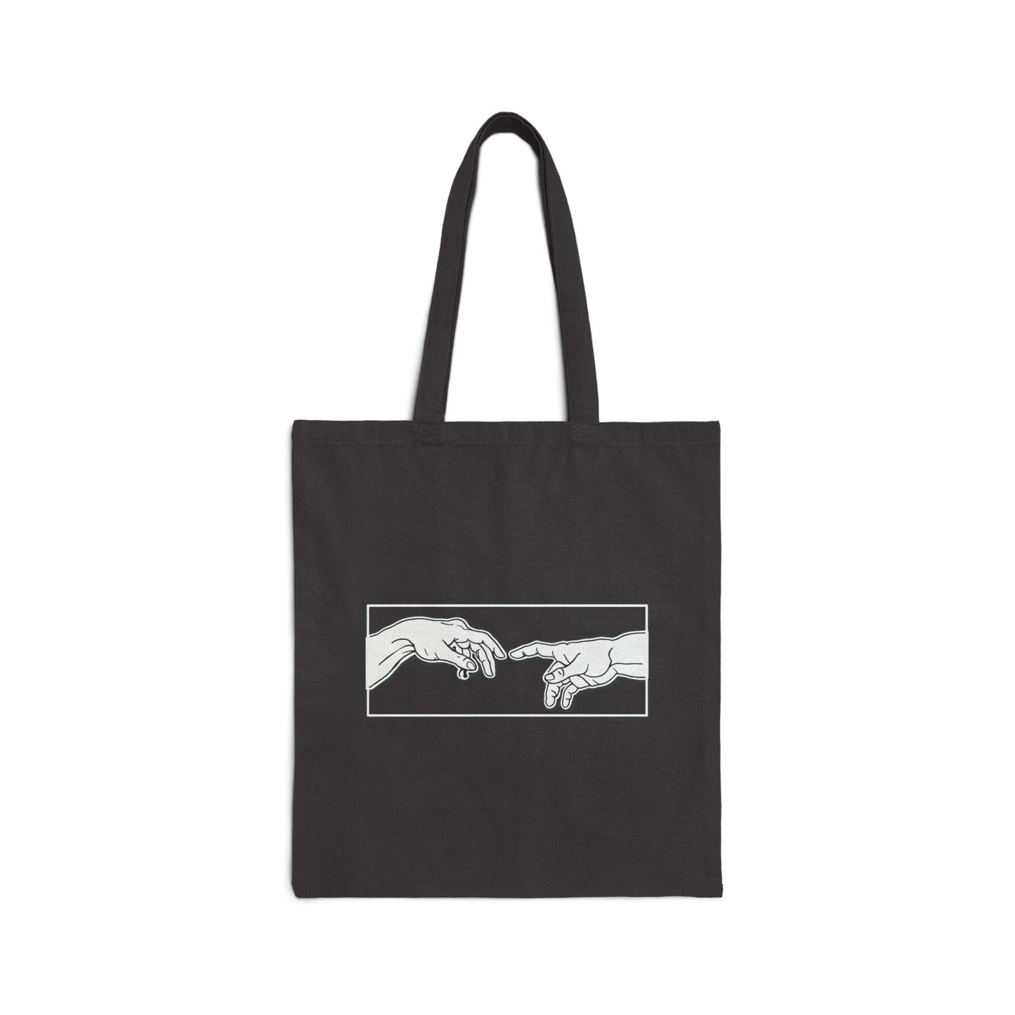 Cotton Canvas Tote Bag - Reaching Hands