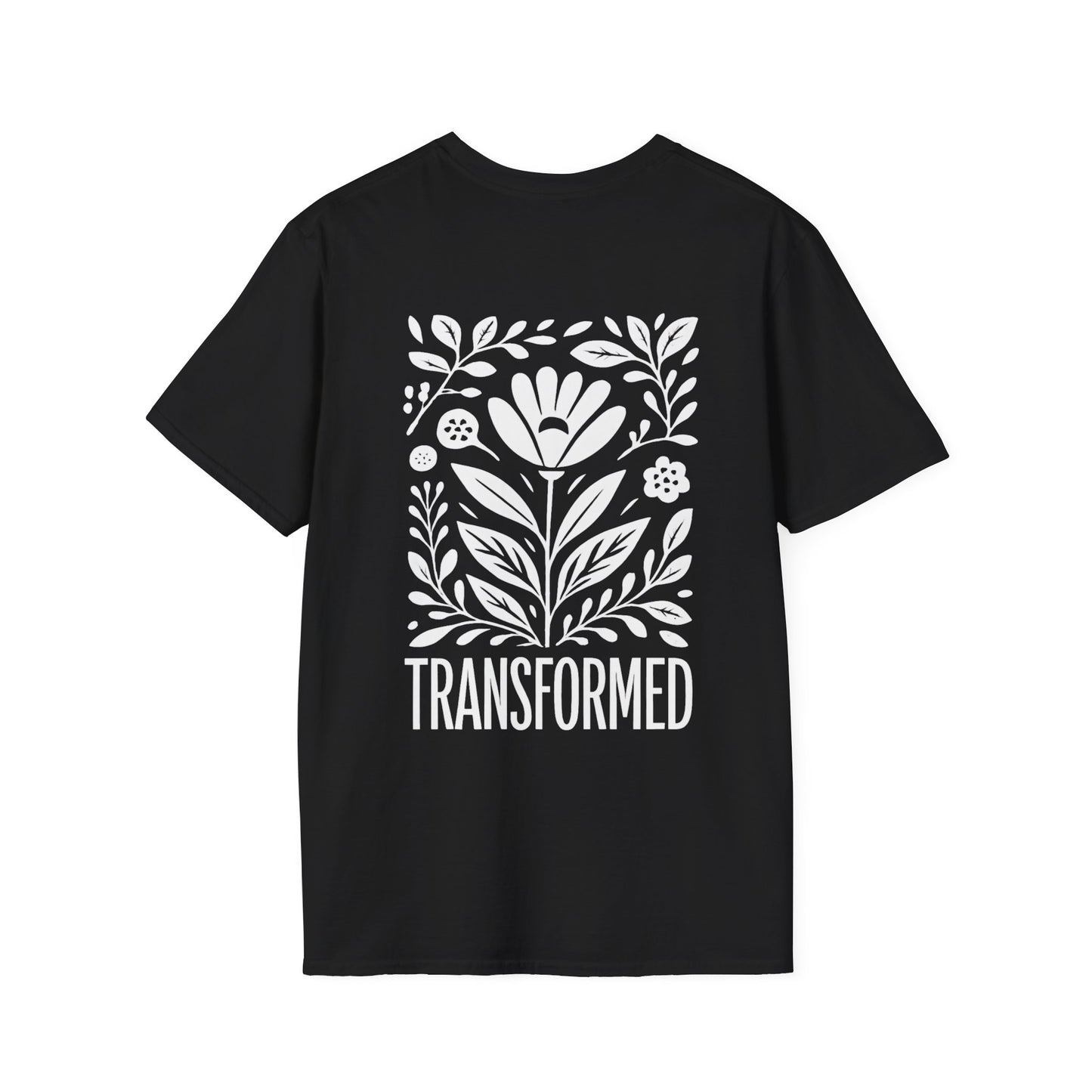 Floral Inspirational 'Transformed' Graphic Tee