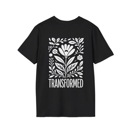 Floral Inspirational 'Transformed' Graphic Tee