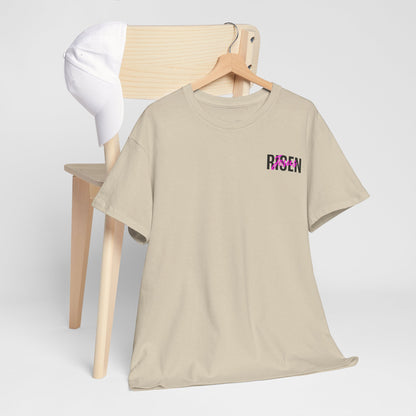 Christian 'Risen' PINK T-Shirt — Jesus Crown of Thorns Resurrection Tee