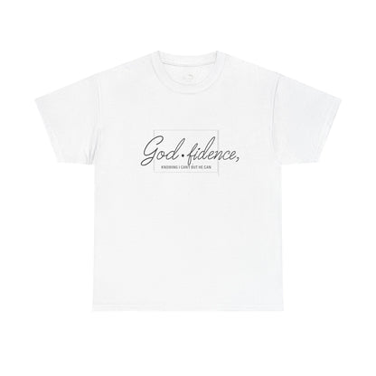 God-fidence Unisex Tee — Inspirational Christian Script T-Shirt